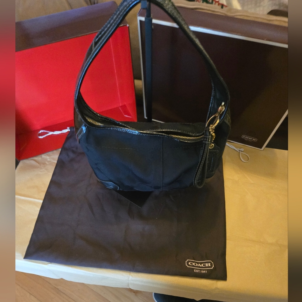 Coach Ergo Bag Y2K Signature Logo Black 11599 - Picture 2 of 12